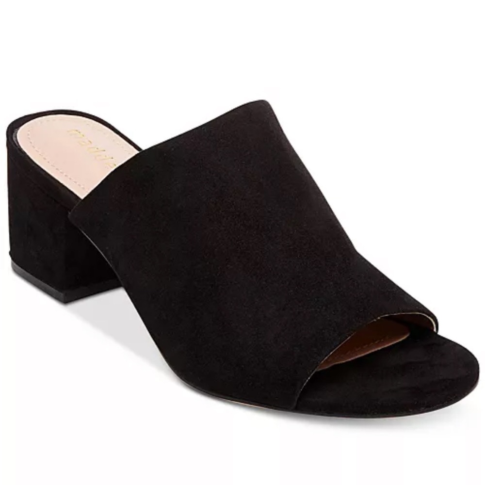 Madden Girl Lorna Block-Heel Slip On Mules
